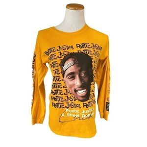 Unisex Chemistry Tupac Shakur Poetic Justice Long Sleeve Graphic Tee Shirt Sz S